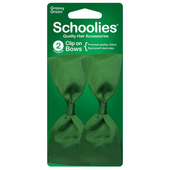 Schoolies Clip on Bows 2pc